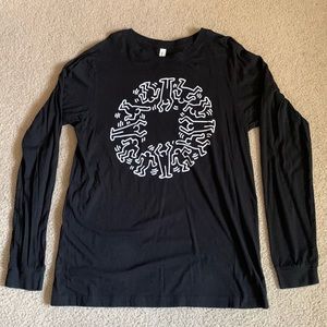 Keith Haring Graphic Long Sleeve Size Large